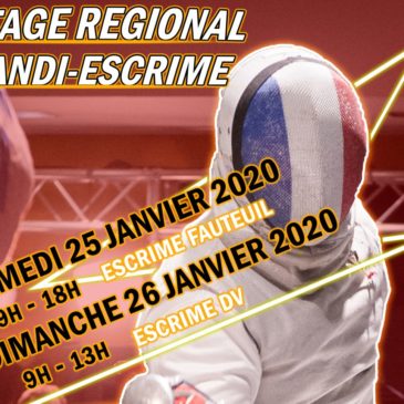 Stage régional Handi-escrime