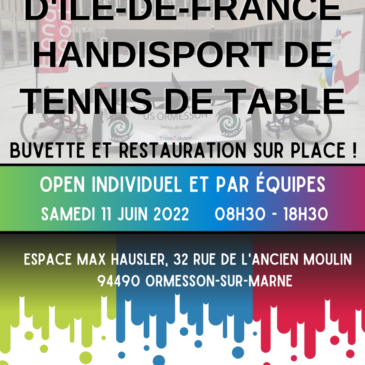 OPEN IDF tennis de table Handisport