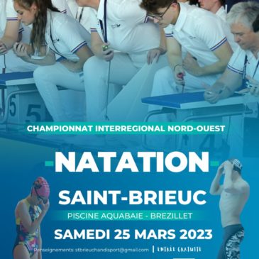 Résultats du 2ème Championnat Interrégional de Natation